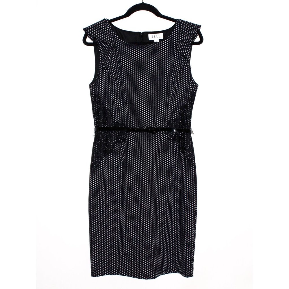Vintage Y2K Elle Sleeveless Lace Detail Dress